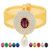 Sukkhi Exquisite Gold Plated AD Ten Changeable Stone Kada