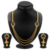 Sukkhi Lavish Three Strings Gold Plated Necklace Set