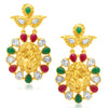 Sukkhi Glamorous Gold Plated AD Temple Jewellery Earring for Women