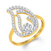 Sukkhi Gorgeous Gold and Rhodium Plated Cubic Zirconia Ring
