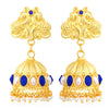 Sukkhi Glimmery Peacock Gold Plated Jhumki Earrings For Women