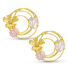 Sukkhi Glitzy Gold Plated Floral Stud Earring For Women