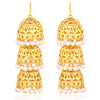 Sukkhi Stunning Gold Plated Pearl Dangler Jhumki Earrings For Women