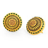Sukkhi Trendy LCT Gold Plated Green Mint Meena Collection Stud Earring For Women