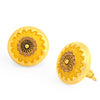 Sukkhi Splendid LCT Gold Plated Floral Yellow Mint Meena Collection Stud Earring For Women