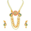Sukkhi Excellent Gold Plated Peacock Collar Necklace Set for Women