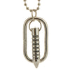 Sukkhi Classy Rhodium Plated Bullet Pendant With Chain For Men