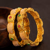 Sukkhi Appealing Pearl Gold Plated Bangles for Women