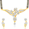 Pissara Trendy Gold Plated CZ Set of 3 Mangalsutra Set Combo For Women-1