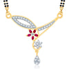 Pissara Incredible Gold Plated CZ Set of 3 Mangalsutra Combo For Women-1