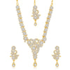 Sukkhi Ravishing Gold Plated Australian Diamond Stone Studded Necklace Set