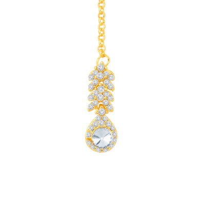 Sukkhi Fine Gold Plated Australian Diamond Stone Studded Necklace Set-3
