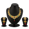 Sukkhi Enchanting Gold Plated AD Antique Necklace Set