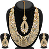 Sukkhi -  Kritika Kamra Dazzling Gold Plated Australian Diamond Wedding Necklace Set-1