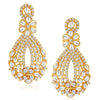 Sukkhi -  Kritika Kamra Dazzling Gold Plated Australian Diamond Wedding Necklace Set-6