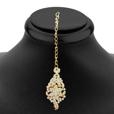Sukkhi Sleek Gold plated AD Stone Necklace Set-3