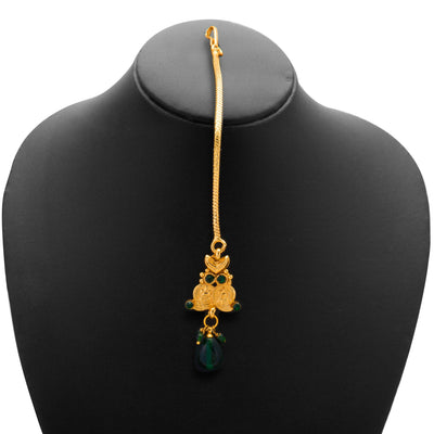 Sukkhi Fashionable Gold Plated Temple Jewellery Necklace Set for Women-3