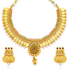 Sukkhi Eye-Catchy Gold Plated Temple Jewellery Coin Necklace Set for Women-3