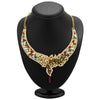 Sukkhi Sleek Gold Plated Meenakari AD Necklace Set for Women-1