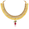 Sukkhi Classy Gold Plated  Temple Jewellery Coin Necklace Set for Women-4