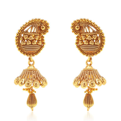 Sukkhi Incredible Gold Plated Kairi Design 4 String Necklace Set for Women-5