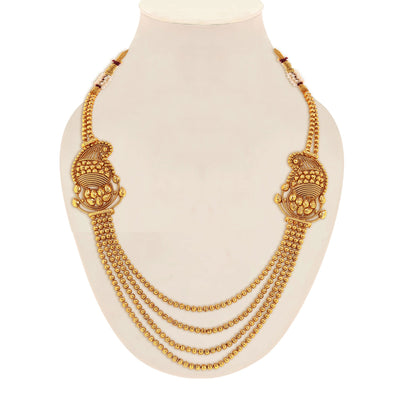 Sukkhi Incredible Gold Plated Kairi Design 4 String Necklace Set for Women-1