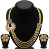 Sukkhi Bewitching Four Strings Gold Plated Necklace Set