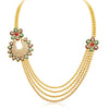 Sukkhi Bewitching Four Strings Gold Plated Necklace Set-3