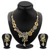Sukkhi Resplendent Gold Plated Geometrical Shaped Necklace Set