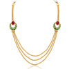 Sukkhi Lavish Three Strings Gold Plated Necklace Set-3