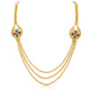 Sukkhi Exotic Three Strings Gold Plated Necklace Set-3