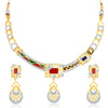 Sukkhi Modish Gold Plated Geometrical Shaped Necklace Set-1