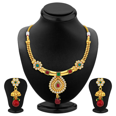 Sukkhi Marvellous Gold Plated Necklace Set