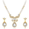 Sukkhi Artistically Gold Plated AD Necklace Set-1
