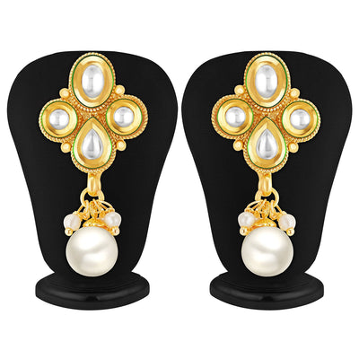 Sukkhi Marvellous Gold Plated Kundan Necklace Set-4