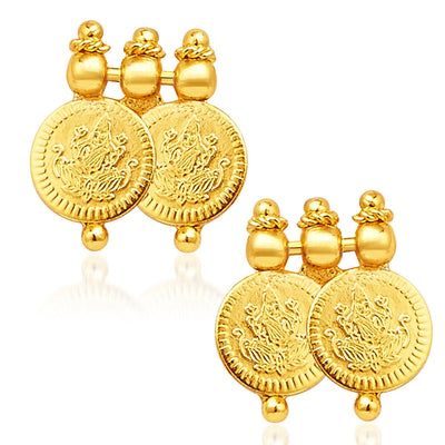 Sukkhi Royal Gold Plated Temple Jewellery Necklace Set-5