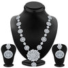 Sukkhi Astonishing Rhodium Plated AD Necklace Set