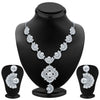 Sukkhi Bewitching Rhodium Plated AD Necklace Set