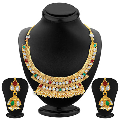 Sukkhi Enchanting Gold Plated Necklace Set