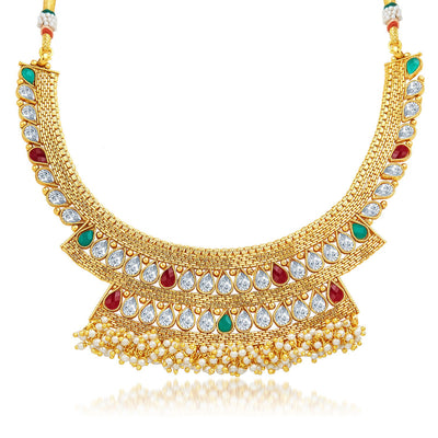 Sukkhi Enchanting Gold Plated Necklace Set-3