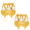 Sukkhi Pretty Gold Plated Temple Jewellery Necklace Set-5