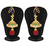 Sukkhi Intricately Crafted Peacock Gold Plated AD Necklace Set-4