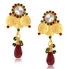 Sukkhi Astonish Gold Plated Temple Jewellery Necklace Set-5