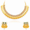 Sukkhi Delightful Gold Plated Temple Jewellery Necklace Set-1
