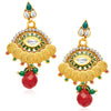 Sukkhi Artistically Gold Plated Temple Jewellery Necklace Set-5