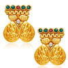 Sukkhi Sublime Gold Plated Temple Jewellery Necklace Set-5