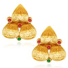 Sukkhi Fascinating Gold Plated Temple Jewellery Necklace Set-5