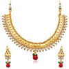 Sukkhi Marvellous Gold Plated Temple Jewellery Necklace Set-1