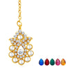 Sukkhi Delightly Gold Plated AD Necklace Set with Set of 5 Changeable Stone-7