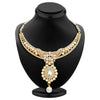 Sukkhi Delightly Gold Plated AD Necklace Set with Set of 5 Changeable Stone-2